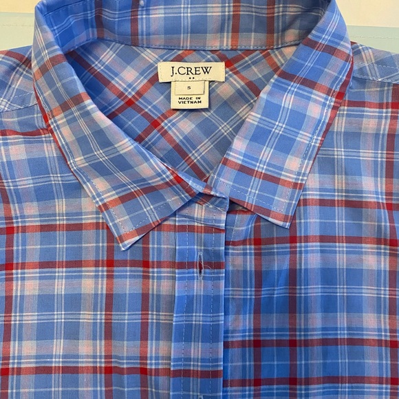 J Crew tie front button up shirt - size S - Picture 3 of 4